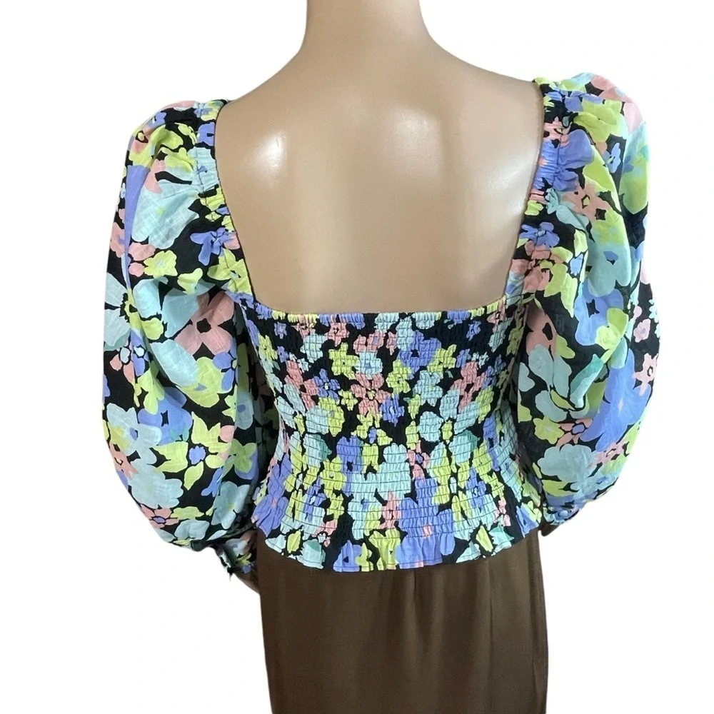 NWT New $98 Free People Ariana Printed Crop Top Size XS